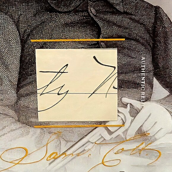 Authentic Samuel Colt Handwriting Relic Piece of History Colt Revolver Inventor - Picture 2 of 4